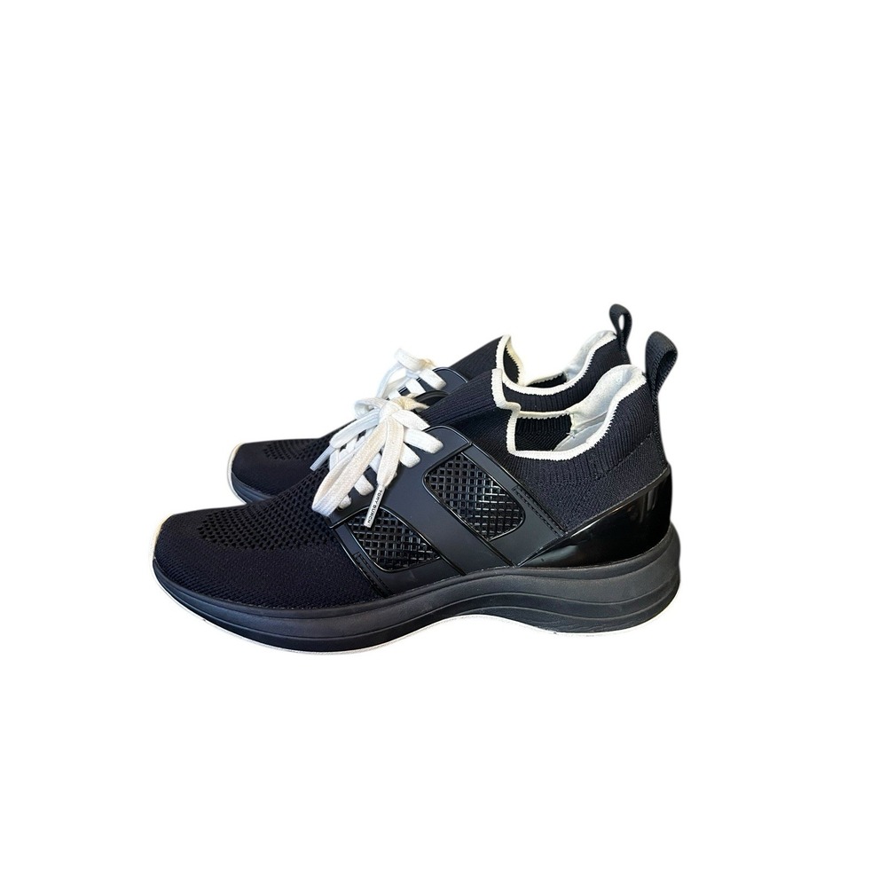 Tory Burch T Sock Runner Knit Sneaker Size 8 Black